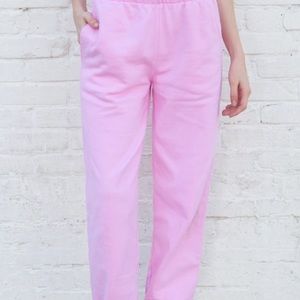 brandy melville rosa sweatpants in pink